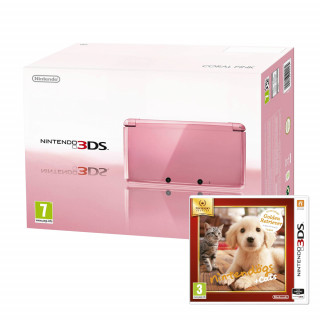 Nintendo 3DS (Roz) + Nintendogs & Cats Golden Retriever and New Friends 3DS