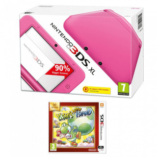 Nintendo 3DS XL Pink + Yoshi's New Island Select 3DS