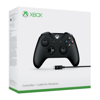 Xbox One Wireless Controller (Black) + Cable for Windows (4N6-00002) Multi-platform