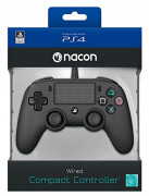 Playstation 4 (PS4) Nacon Wired Compact Controller (Negru) 