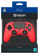 Playstation 4 (PS4) Nacon Wired Compact Controller (Roșu) 