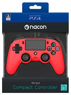 Playstation 4 (PS4) Nacon Wired Compact Controller (Roșu) PS4