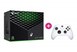 Xbox Series X 1TB + controller adițional (Alb) Xbox Series