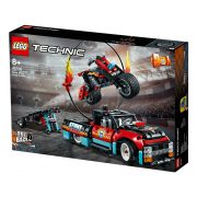 LEGO Technic Camion și motocicletă pentru cascadorii (42106) 