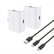 VENOM VS2872 Xbox Series S & X white battery pack (2 buc) + 3 cablu incarcare 3 M 