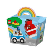 LEGO DUPLO Elicopter de pompieri și mașina de poliție (10957) 