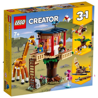 LEGO Creator 3in1 Casuta in copac cu animale salbatice din safari (31116) Jucărie