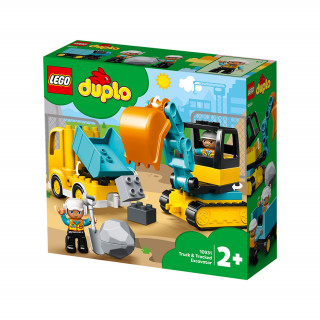 LEGO DUPLO Camion și excavator pe șenile (10931) Jucărie