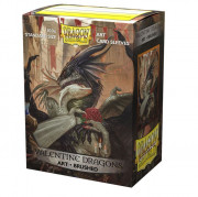 Dragon Shield Brushed Art Valentine Dragons 2021 Sleeves Deck Protector - 100 buc. 