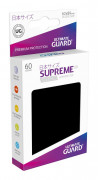 Ultimate Guard Supreme UX Sleeves Japanese Size Black Deck Protector - 60 buc.  