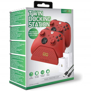VENOM VS2879 Xbox Series S&X red twin docking station + 2 acumulatoare Xbox Series