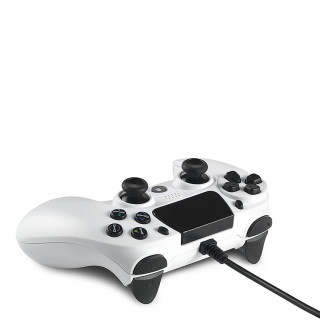 Spartan Gear - Hoplite Wired Controller (compatible with PC and Playstation 4) (White) PS4