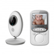 Esperanza Juan Baby Monitor 2,4" LCD, White-Silver 