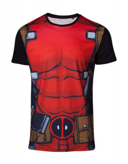 Marvel Sublimated Deadpool T-shirt (L) (M-I) Cadouri