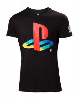 PlayStation - Classic Logo and Colors T-shirt M (M-I) Cadouri