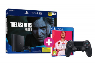 PlayStation 4 Pro 1TB + The Last of Us Part II + FIFA 20 + controller PS4 Dualshock4 PS4