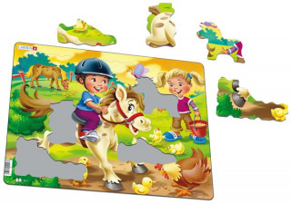 Larsen maxi puzzle 16 pieces - Farm with pony BM8 Cadouri