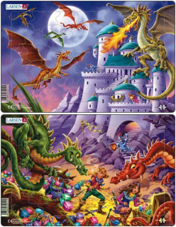 Larsen midi puzzle 28 pieces Dragons U12 Cadouri