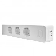 Woox Smart Home Smart Distributor - R4056 (3*110-240V AC, 2x USB, overcurrent sensor, overvoltage protection) 