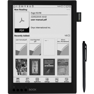 Onyx BOOX e-book 13,3" Max2 (E-ink Mobius, 2200x1650; 1.6GHz Quad, 2GB/32GB, WiFi; BT4.1; 4100mAh; A6.0; Wacom) Tabletă