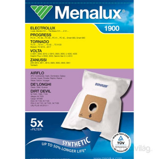 Menalux 1900 5 pcs synthetic dust bag + 1 microfilter Acasă