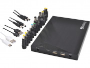 Sandberg  Powerbank 20000mAh for Laptop (Max.85W notebook 2xUSB 3.1A output; 12 connector; aluminum) 