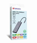Verbatim CMH-13 USB tip-C 10000 Mbit/s Argintiu 