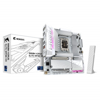 GIGABYTE B860M AORUS ELITE WF6E ICE Intel B860 LGA 1851 (Socket V1) micro-ATX PC