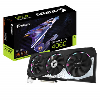 GIGABYTE AORUS GeForce RTX 4060 ELITE 8G NVIDIA 8 Giga Bites GDDR6 PC