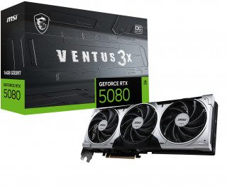 MSI VENTUS GEFORCE RTX 5080 16G 3X OC PLUS plăci video NVIDIA 16 Giga Bites GDDR7 PC