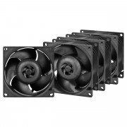 ARCTIC S8038-7K Procesor Ventilator 8 cm Negru 4 buc. 