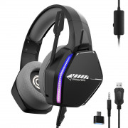 Oniverse Nebula Căști Prin cablu Bandă de fixare pe cap Gaming USB Tip-A Negru 