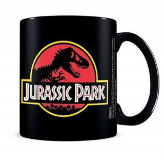 Jurassic Park (Logo) Cană Neagră (325ml) Cadouri
