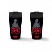 Stranger Things - "Coffee and Contemplation" Cană de voiaj Metal 