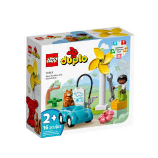 LEGO DUPLO: Turbină eoliană și mașină electrică (10985) Jucărie