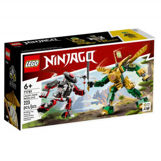 LEGO NINJAGO Lupta cu robotul EVO al lui Lloyd (71781) Jucărie