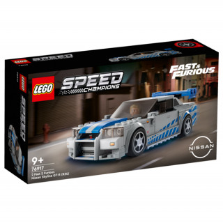 LEGO Speed Champions 2 Fast 2 Furious Nissan Skyline GT-R (R34) (76917) Jucărie