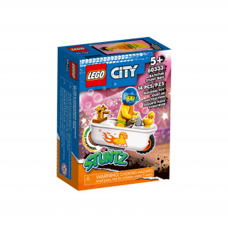 LEGO City Motocicletă de cascadorii cu cadă (60333) Jucărie
