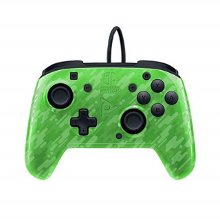 PDP Face-off Deluxe Switch controller + Audio Camo Green Nintendo Switch