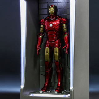Hot Toys Marvel Miniature: Iron Man 3 (Mark 3 with Hall of Armor) Figurina Jucărie