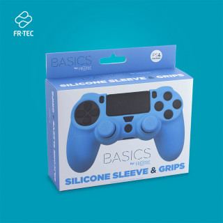 FR-TEC Husă de protecție din silicon + Grips (Albastru) (FR-TEC FT0007) PS4