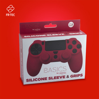 FR-TEC Husă de protecție din silicon + Grips (Roșu) (FR-TEC FT0016) PS4