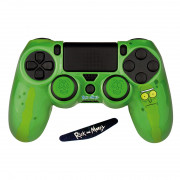 FR-TEC RAMPS4COMBOPICKLE PS4 "R&M" - carcasă dură care strălucește în întuneric + sistem anti-alunecare pentru degetul mare (FR-TEC RAMPS4COMBOPICKLE) 