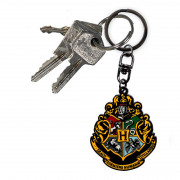 Harry Potter Hogwarts crest metal keychain 