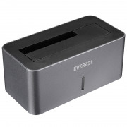 Stație de andocare Everest HDD - HD3-530 (2.5„ / 3.5” USB-A 3.0 HDD, max.: 8TB, gri) 