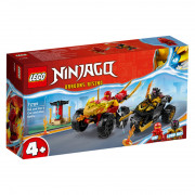 LEGO NINJAGO: Înfruntarea dintre Kai în mașină și Ras pe motocicletă (71789) 