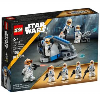 LEGO Star Wars: Pachet de luptă Clone Trooper™ al lui Ahsoka™ din Compania 332 (75359) Jucărie