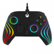 Controler cu fir PDP Xbox Series X/S - Iluminare audio Afterglow WAVE - Negru (Xbox Series X/S) 