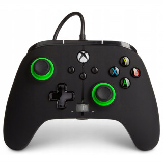 PowerA Xbox Series X|S, Xbox One, controler cu fir pentru PC (indicație verde) Xbox Series