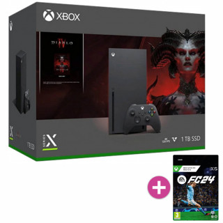 Xbox Series X 1TB + Diablo IV Bundle + EA Sports FC 24 (digital) Xbox Series